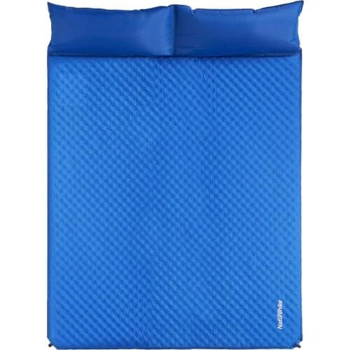 Naturehike 2 People PU Sponge Double Moisture Pad Camping Air Mattresses Automatic Inflation Inflatable Mattress With Pillow