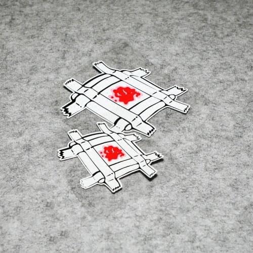 NO.S327 GalonDeco Creative Car Scratch Cover Band-aid Funny Reflective Car Sticker Motorcycle Helmet Waterproof Sticker