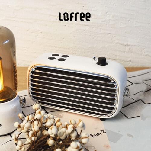 New LOFREE Poison-M Bluetooth speaker Hokkaido white Restore FM Radio portable Wireless Music Player Subwoofer gift for girl