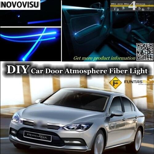 NOVOVISU For Proton Perdana / Replacement interior Ambient Light Atmosphere Fiber Optic Lights Inside Door Panel illumination
