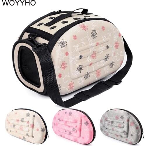 Foldable Small Dogs Carrier EVA Portable Breathable Pet Outdoor Carrying Bags For Puppy Cats 32*20*22cm