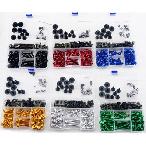 Fit For BMW K1300S K46 K1200GT K1200LT K1600GT S1000R CNC Alloy Complete Fairing Bolts Kit Nut Bodywork Screws Clip