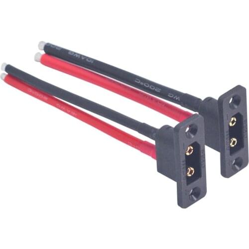 3PCS Amass XT90E-M Battery Connector XT90E Male Plug with 10AWG 12AWG Silicone Wire 10cm/15cm/20cm DIY for RC Aircraft Drone
