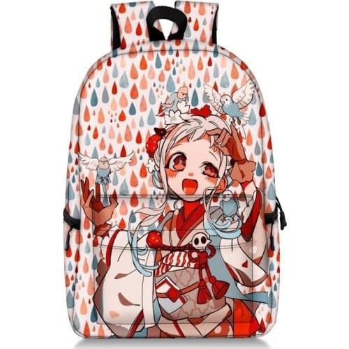 Backpack Toilet-bound Jibaku Shounen Hanako-kun Mochila Travel Bags Anime Men&Women Capacity School Bags for Teenage Mochilas