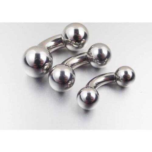 1 Piece Large 10mm Short Gauge Stainless Steel Curved Barbell Rings PA Ring Prince Albert Ring Body Piercing Jewelry