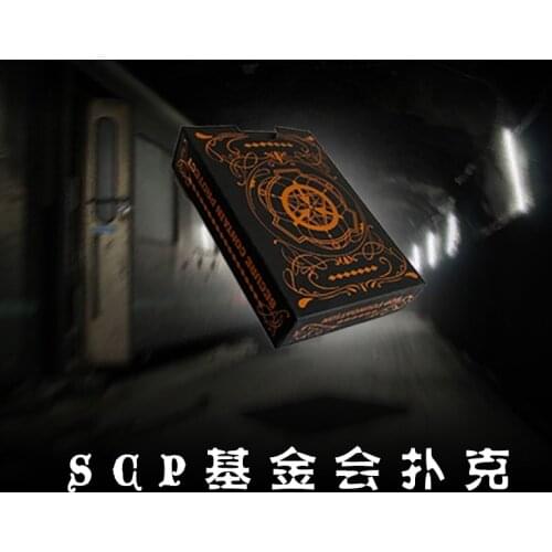 SCP Special Containment Procedures Foundation Paper Poker Anime Desk Playing Cards Board Creative Toy Collection Cosplay Gift