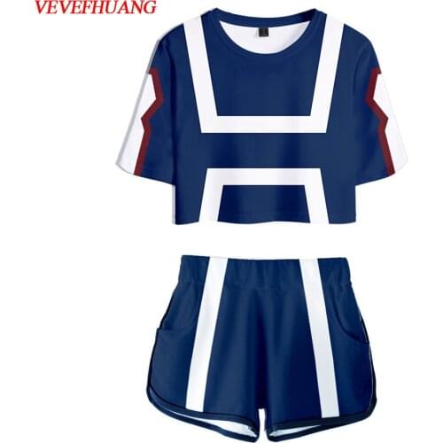 VEVEFHUANG My Hero Academia Boku no Hero Academia Asui Tsuyu Cosplay Costumes OCHACO URARAKA Boy Girl summer school uniform