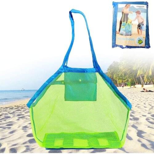 Large Capacity Sand Free Mesh Bag Childrens Beach Toy travel Storage Bag Clothes Towel Beach Net Bag Beach Tool Bags