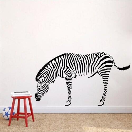Animal zebra sticker home removable wall painting, nursery child room poster Decoration WL1276