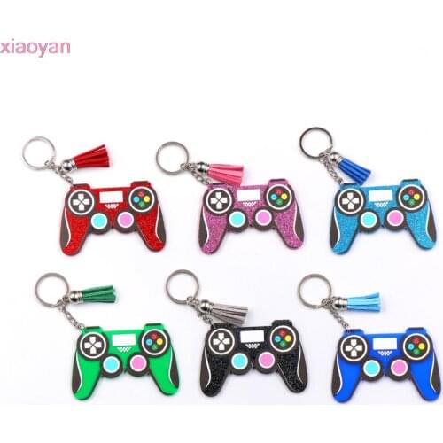 1pcs)Gamer Girl Controller Keychain Gameboy Keychain Glitter Acyrlic Keychain