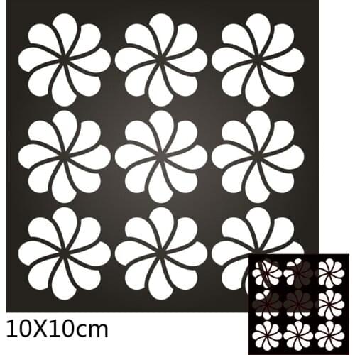 100*100mm Flower Square New Cutting DIES Stencil DIY Scrapbook Embossing Card Craft Template Paper Photo Album