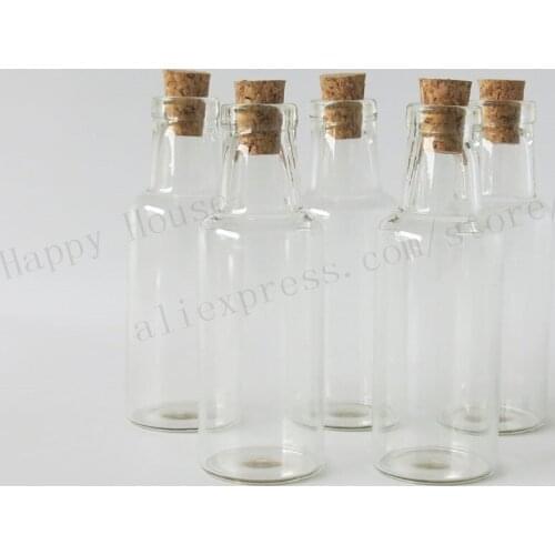 360 x 15ml Transparent Glass Bottle Wishing vials,1/2oz Drift Bottle With Message,cork stopper glass vial