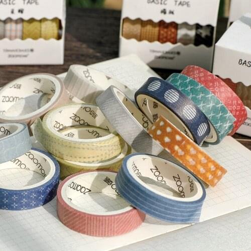 5Pcs Stepping Into The Wilderness Series Decoration Washi Masking Tape Creative Scrapbooking Stationary School Supplies