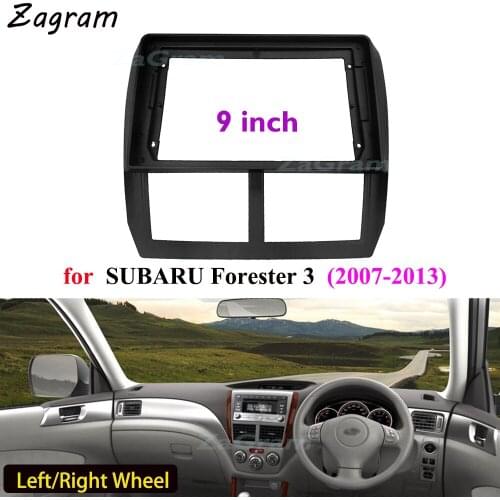 9 Inch 2 Din Car Video Fascia for Subaru Forester 3 2007-2013 Panel CD DVD Player Audio Frame Dashboard Mount Kit