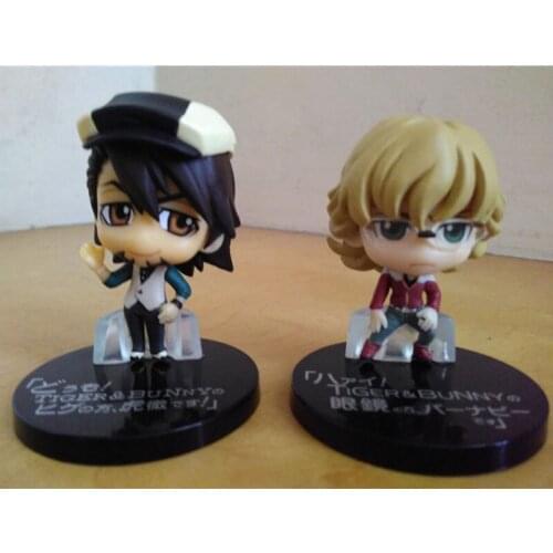 Bandai Japan Anime Tiger&Bunny 5CM Wild Tiger Barnaby Brooks Jr Genuine Figures PVC Box Egg Model Toy