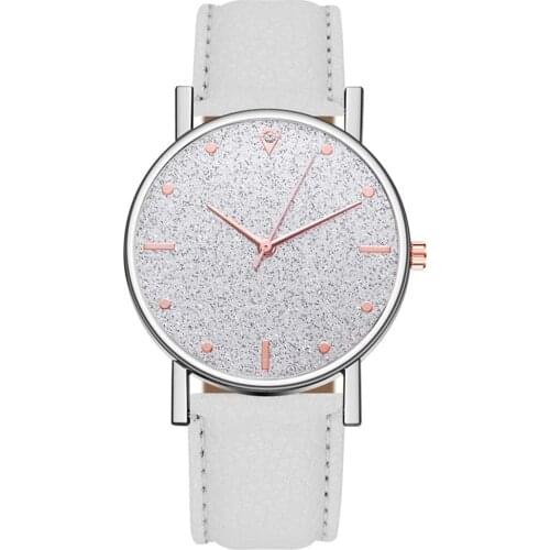 Leather Rhinestone Quartz Wristwatch Minimalist Ladies Clock reloj mujer zegarek damski reloj Womens Watches Best sale