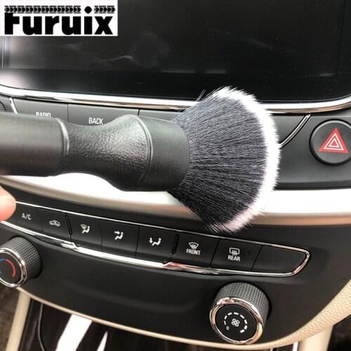 Car Wash Brushes Ultra-Soft Detailing Brush Super Soft Auto Interior Detail Brush With Synthetic Bristles Car Dash Duster Brush