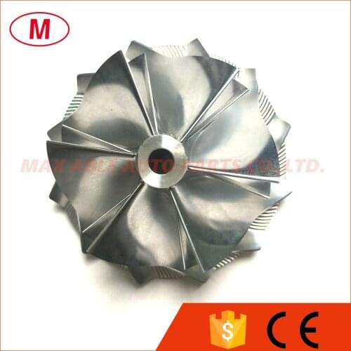 RHF5 48.50/60.50mm 6+6 blades Forward High Performance Turbo Billet compressor wheel/Aluminum 2618/Turbocharger Milling wheel