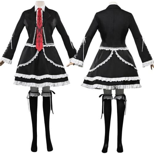 Anime Danganronpa V3 Celestia Ludenberg Cosplay Costume Uniform Dress Outfits Halloween Carnival Costumes Girl Gift