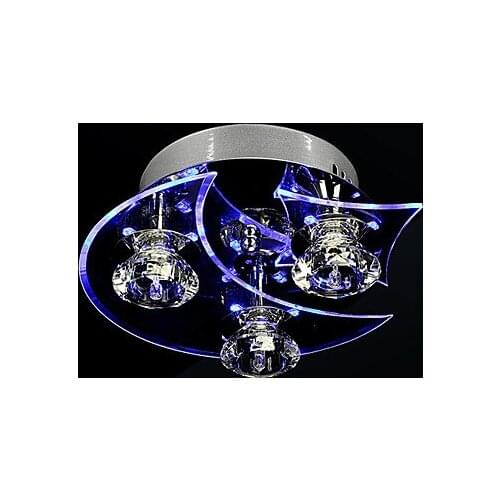 LED G4 Ceiling Light Modern LED K9 Crystal Living 3 Lights 110-240V Size: 24*24*12CM Free Shipping