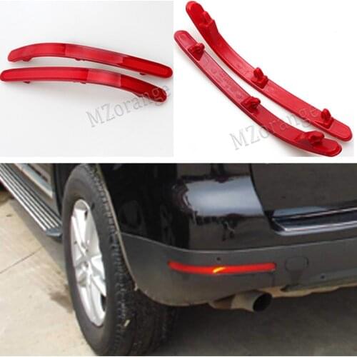 MIZIAUTO Rear Bumper Reflector Light For Volkswagen Touareg 2002 - 2010 Car-Styling Warning Light Red Decorative Lights