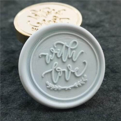 New With Love/ brass stamp wood handle,DIY Ancient Seal Retro Stamp,Personalized Wax Seal High Quality Exquisite Paint Wax Seal