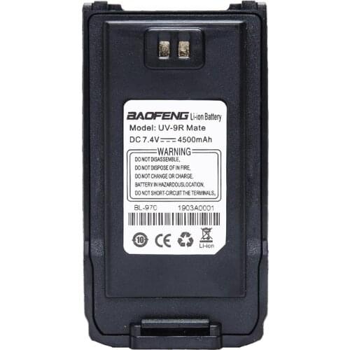 Original Baofeng UV-9R Mate 4500mAh Spare Battery for Baofeng Waterproof UV-9R Mate Two Way Radio Walkie Talkie