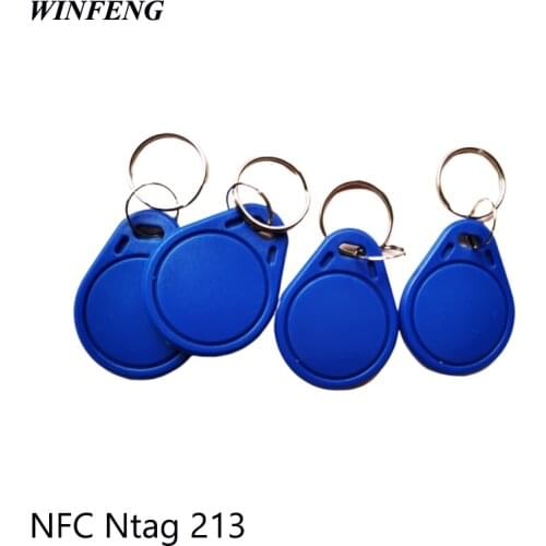 20Pcs/Lot Programmable NFC Tag Key Waterproof 13.56MHZ RFID Keyfob NFC Ntag 213 Chip Card For Access Control System