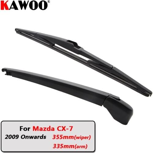 KAWOO Car Rear Wiper Blade Blades Back Window Wipers Arm For Mazda CX-7 Hatchback (2009 Onwards) 355mm Auto Windscreen Blade