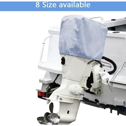 2-300HP Heavy Duty Boat Full Motor Cover for Boat Outboard Motor Waterproof Hood Outboard Engine Protector Oxford fabric