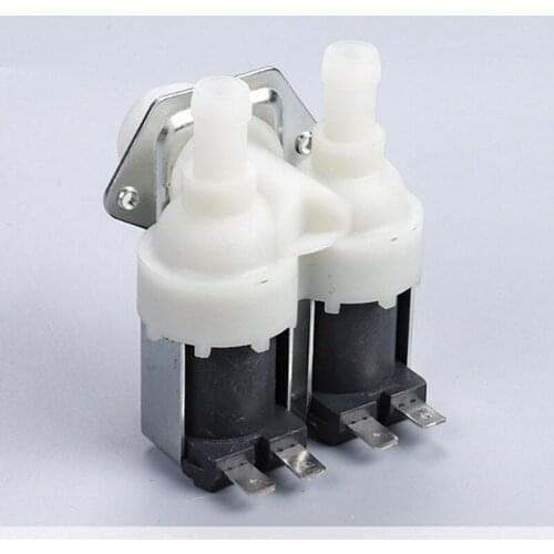 European style one-in two-out vertical drum washing machine dishwasher water inlet normally closed solenoid valve