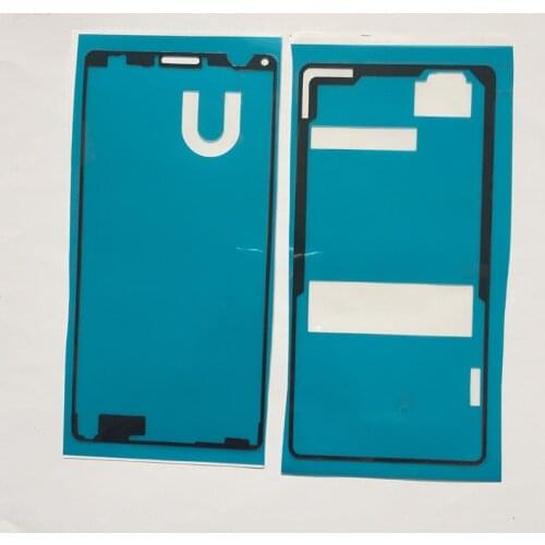 Battery Back Door Cover+ Front Housing Frame Adhesive Sticker for Sony Xperia Z3 Compact Z3 Mini D5803 D5833