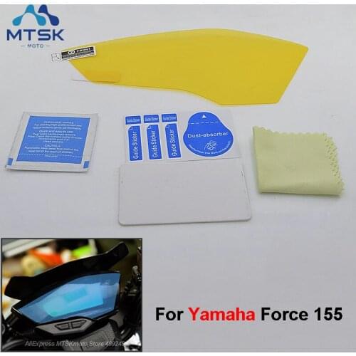 For YAMAHA Force 155 Cluster Scratch Screen Protection Film Instrument Dashboard Protector Shield Force 155