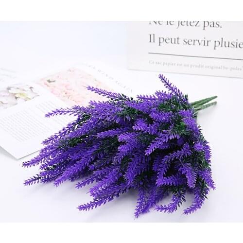 1 Bunch Flower Lavender Fake Flower Arrangement Table Wedding Decoration Artificial Flower DIY Handcraft Gift Romantic