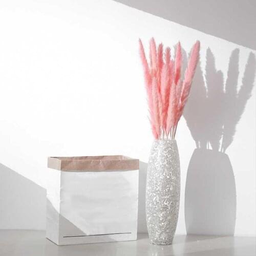 15pcs Reed Grass Bunch Bouquet Pampas Dried Flower DIY Wedding Party Home Decoration Multicolor Flowers Accessories