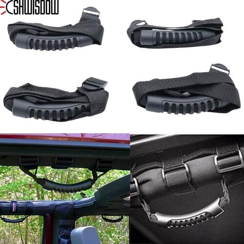 2/4Pcs Grab Handles Grip Bar Pulling Tab For Jeep Wrangler YJ TJ JK JKU Sports Sahara Freedom Rubicon Door Handlebar