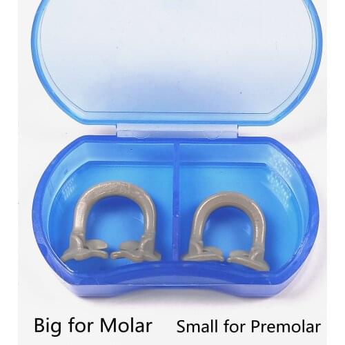 2Pcs Dental Rubber Dam Clamps Barrier Clips Soft Resin Material Sand Color Similar to Kerr