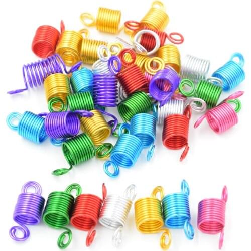 20pcs hair braid dreadlock beads cuffs clips Braid spiral for braid hair extension accessories africa Jamaica dread beads