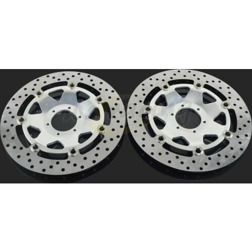 296MM Motorcycle Front Wavy Floating Brake Disc Rotor For HONDA XL1000 99-12 GL F6C 97-03 GL1500 97-03 GL GOLD 01-14 1800