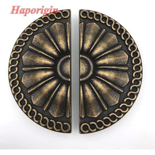 2xBronze Antique Kitchen Cabinet Drawer Handle Vintage Furniture Knob Wardrobe Cupboard Box Shoes Closet Drawer Handle Pull Bars
