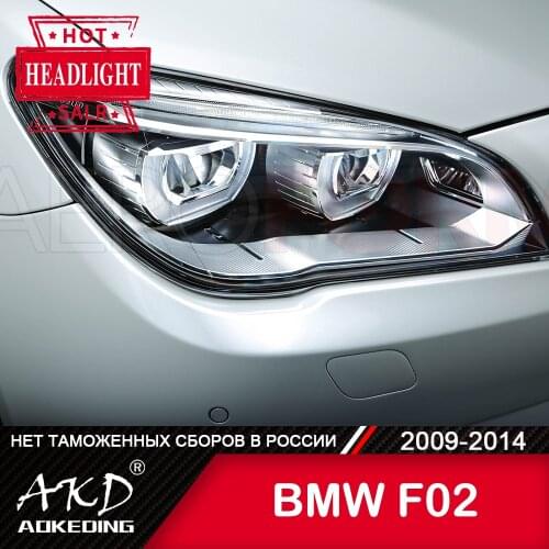For Car BMW F02 Head Lamp 2009-2014 Car Accessory Fog Lights Day Running Light DRL H7 LED Bi Xenon Bulb 740 730 735 Headlights