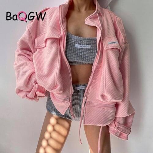 Winter Women Jacket Coat Warm Plaid Short Jackets Fall 2020 Women Big Pocket Oversized Ladies Fashion Outwear Thicken Clothes