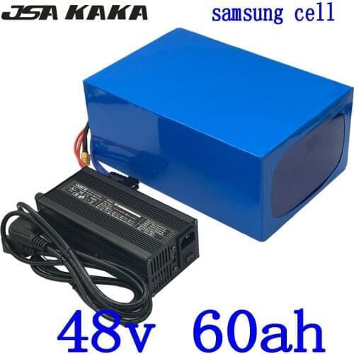 48V Battery 48V 1000W 2000W 3000W E-Bike Battery Pack48V 40AH 50Ah 50Ah 55Ah 60Ah Electric Bike Lithium Battery Use Samsung Cell