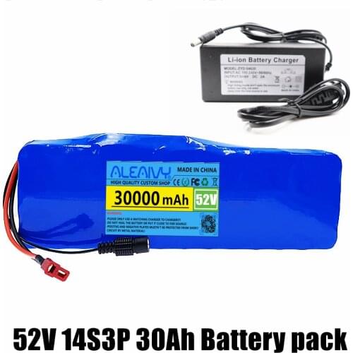 52V 14S3P 30Ah 30000mAh 18650 1000W Lithium Battery for Balance Car, Electric Bicycle,electric scooters,Tricycle +Charger