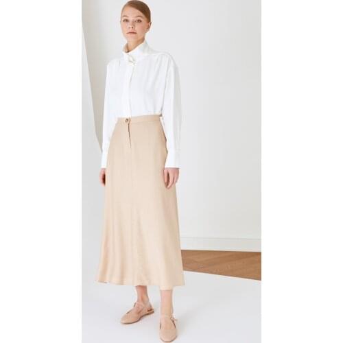 Trendyol Linen Skirt TCTSS21ET0539