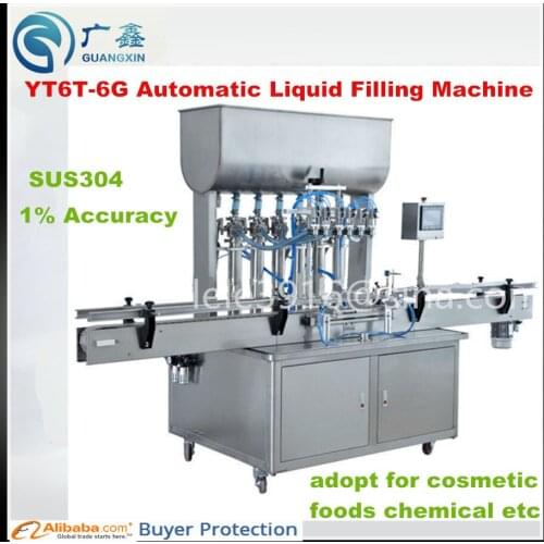 YT6T-6G Automatic Paste Filling Machine Automatic Linear piston filling machine for cosmetic and comodity and chemical and foods