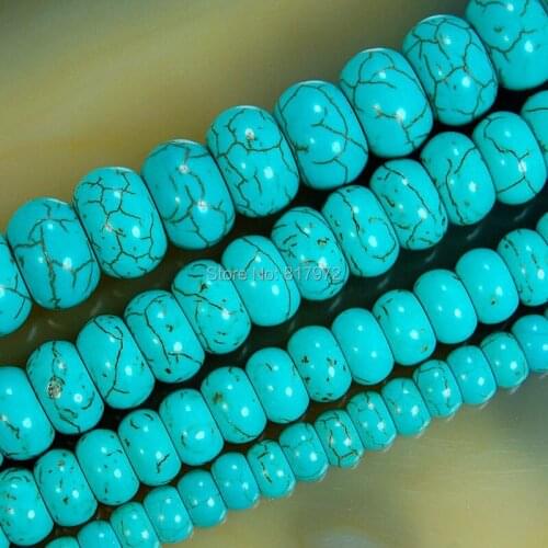 Wholesale 6mm 8mm 10mm Bead Length 40cm strand Howlite Bead Carved Cylindrical Loose Bead Charm