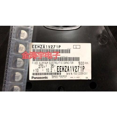 Original new 100% EEHZA1V271P 35V270UF 10*10 patch electrolytic capacitor (Inductor)