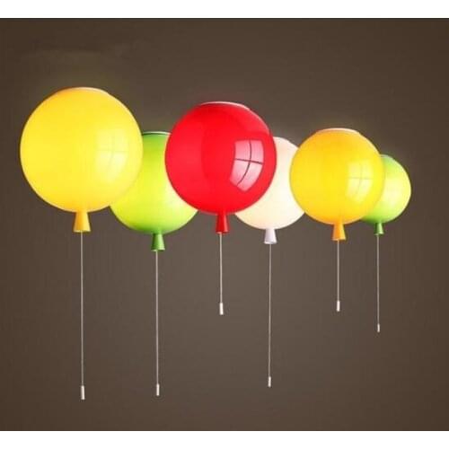 Colorful Balloon Ceiling Lights Baby Childrens Room Cozy Lamp Lustre Luminarias Minimalist Plafonnier Moderne Lamparas de Techo