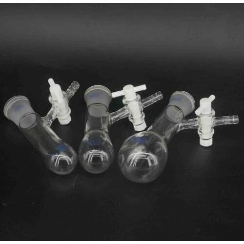 10/25/50/100/150/200/250/500ml PTFE Reactor Rotary Evaporator GG17 Glass Flask Round Bottom Long Neck Labware